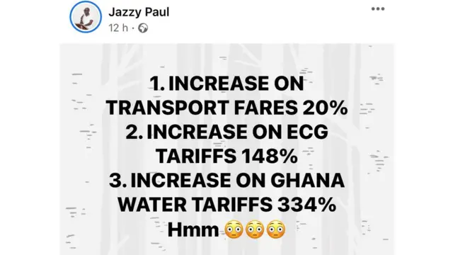 ECG/Ghana Water Tariffs