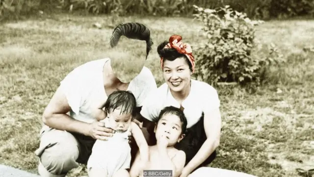 Imagen creativa de familia.