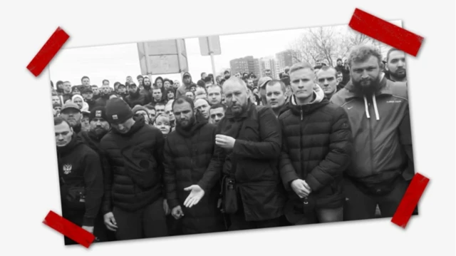 گردهمایی علیه احداث یک مسجد در دریاچه مقدس در نزدیکی مسکو.