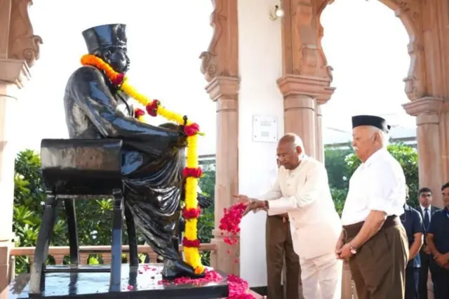 બીબીસી ગુજરાતી આરએસએસ સંઘ રાષ્ટ્રીય સ્વયંસેવક સંઘ વિજયાદશમી મોહન ભાગવત ભાજપ હિંદુ મુસલમાન નક્સલવાદ જેન ઝી