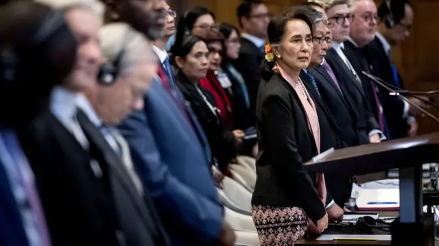 Aung San Suu Kyi,ICJ court hearing