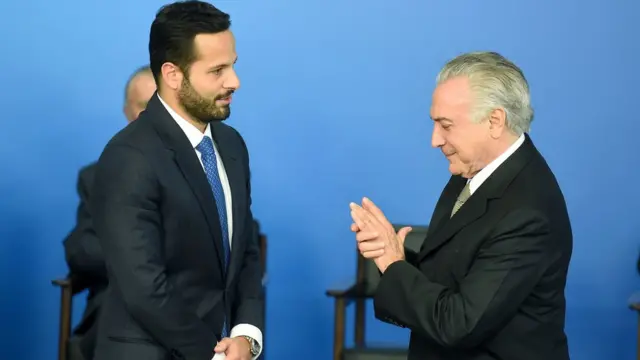 Marcelo Calero e Michel Temer