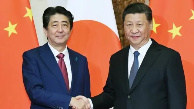 जिनपिंग, शिंजो आबे