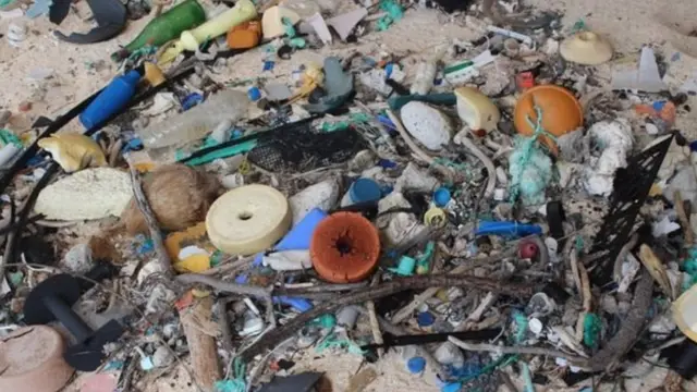 প্রায় ৩৮ মিলিয়ন প্লাস্টিক এবং আবর্জনার টুকরো জড় হয়েছে এই দ্বীপে