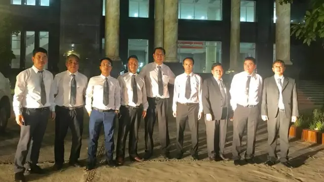 Các luật sư bào chữa cho ba nhà hoạt động Vũ Quang Thuận, Nguyễn Văn Điển và Trần Hoàng Phúc hôm 10/7