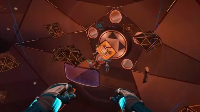 يمكنك أيضا أن تلعب رياضة مستقبلية حيث تطير في بيئة منعدمة الجاذبية في لعبة تسمّى "إيكو - Echo"