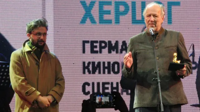 Знаменитый режиссер, классик немецкого и мирового кино Вернер Херцог принял "Кентавра" за вклад в киноискусство