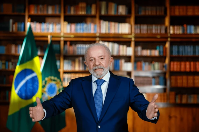 Lula durante pronunciamento televisivo sobre as tarifas de Trump