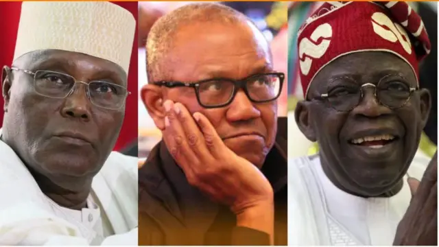 Atiku, Obi and Tinubu