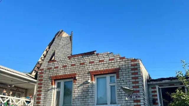 Belgorod's governor post foto of damage on Telegram