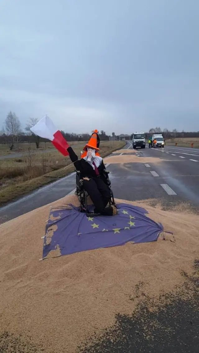 Розсипане по дорозі зерно