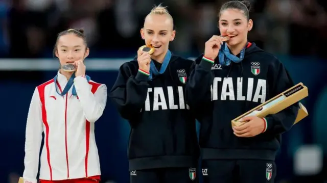 女子体操の種目別平均台のメダリスト