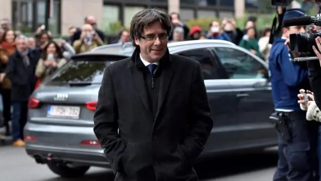 Carles Puigdemont, en Bruselas.
