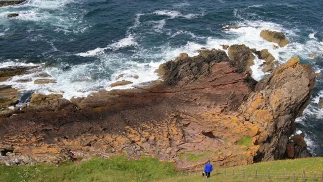 Ponto Siccar visto de cima