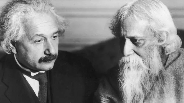 अल्बर्ट आइंस्टीन के साथ रवींद्रनाथ टैगोर