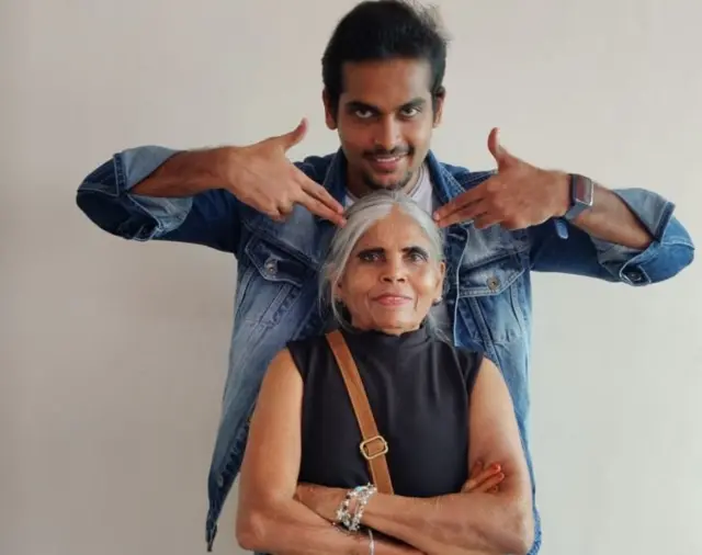 இன்ஸ்டாவில் கலக்கும் பாட்டியும் பேரனும்