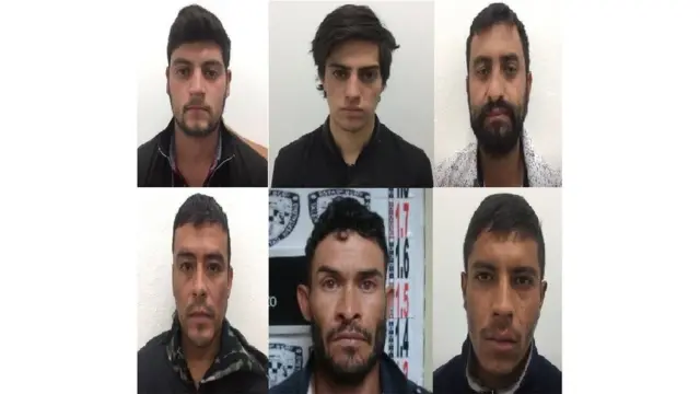 Fotos de los seis condenados