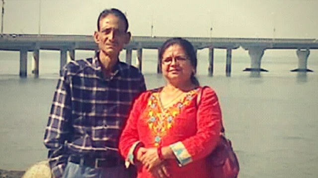 उत्तरा पंत अपने पति के साथ