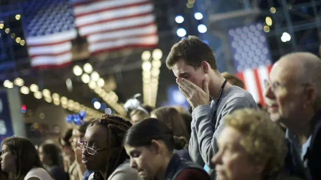 Сторонники Хиллари Клинтон в Нью-Йорке