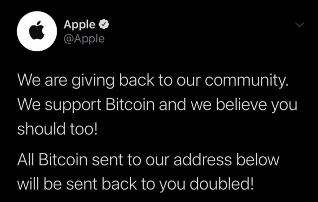 Apple tweet