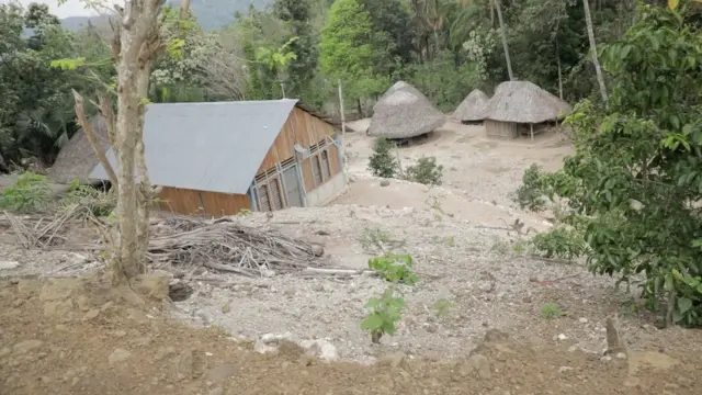 Suasana di salah satu desa di Kabupaten Malaka, NTT