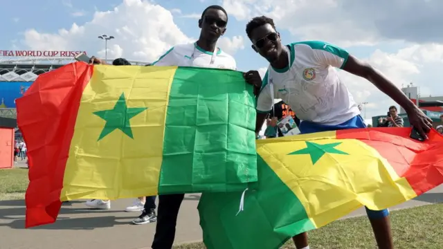 Fans senegaleses