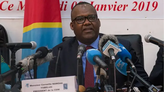 Corneille Nangaa Yobeluo akitangaza matokeo