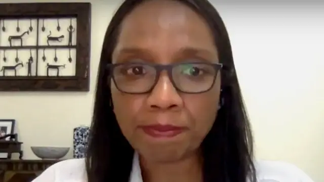 Lorraine Charles on a video conference