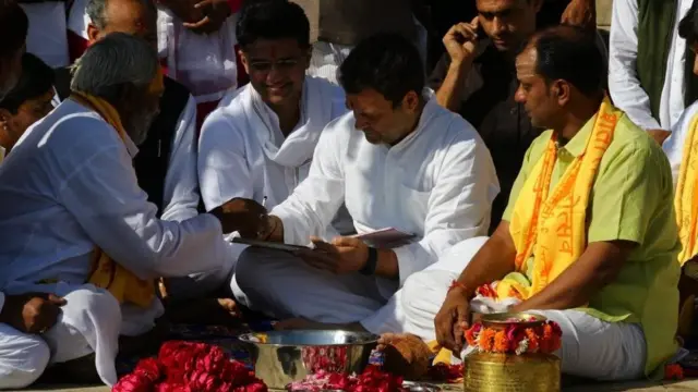 पुष्कर में राहुल गांधी