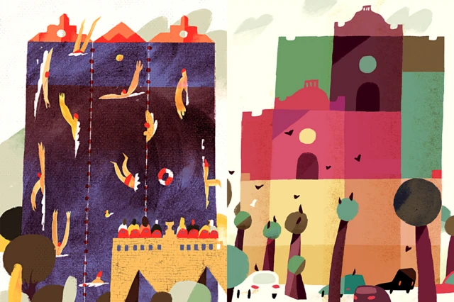 Будинок Лапинського на вулиці Олеся Гончара (Л) і садиба Міхельсона на Пушкінській (П)