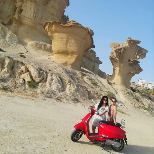 Estefania en Bolnuevo, Murcia.