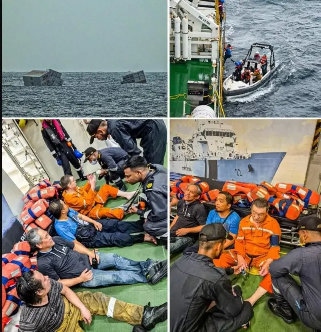 जहाजमा रहेकाहरूको उद्धार