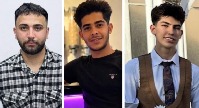 از راست، شروین باقریان، امیرحسین ملکی و علیرضا سپاهی سه نفر دیگر از محکومان این پرونده هستند 