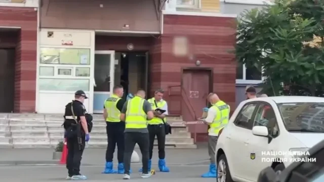 Кадры, сделанные на месте убийства Ивана Воронича