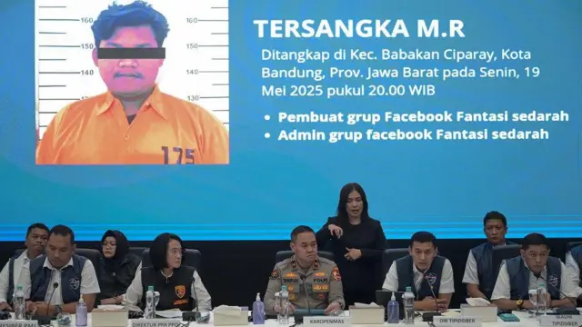 Bareskrim Polri menangkap enam orang pelaku kasus tindak pidana distribusi dokumen dan informasi elektronik yang bermuatan kesusilaan, pornografi serta eksploitasi anak di Grup Facebook 'Fantasi Sedarah' dan 'Suka Duka' yang ditangkap di Pulau Jawa dan Sumatera.