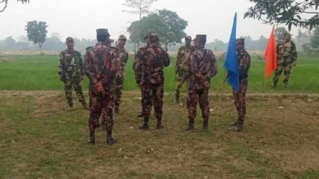 দুই দেশের বাহিনীর মাঝে দফায় দফায় পতাকা বৈঠক হয়