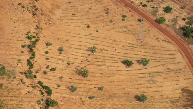 Une photo d'illustration montre la désertification à Ouahigouya, au Burkina Faso.