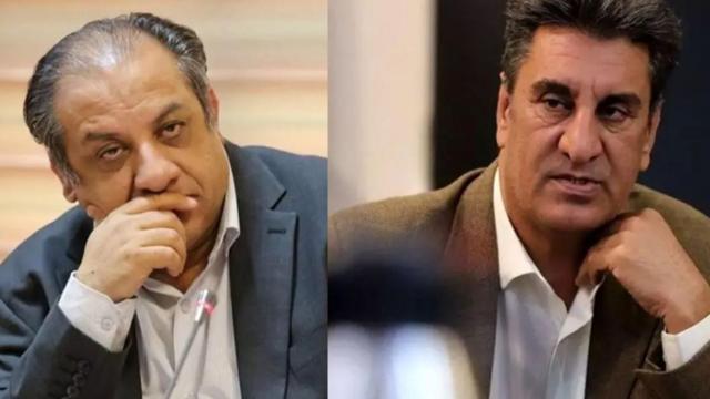 تا کنون تنها نام خداداد افشاریان (راست) و سهیل مهدی به طور مشخص به عنوان متهمان این پرونده مطرح شده است