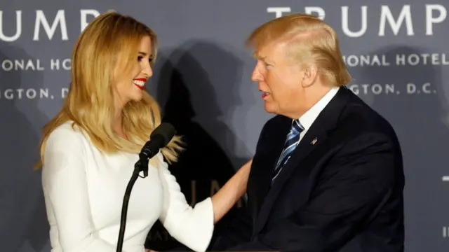 Ivanka y Donald Trump.