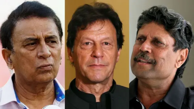 सुनील गावसकर, इम्रान खान आणि कपिल देव