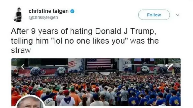 @chrisseyteigen ถูกบล็อค