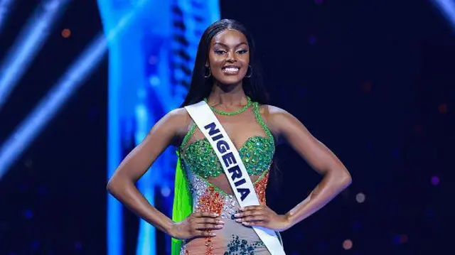 Miss Nigeria, Chidimma Adetshina, par for di 73rd Miss Universe Competition - show for di Arena Ciudad de Mexico on November 16, 2024 for Mexico City, Mexico.