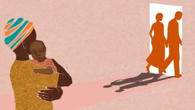 Wata yarinya rike da yaro