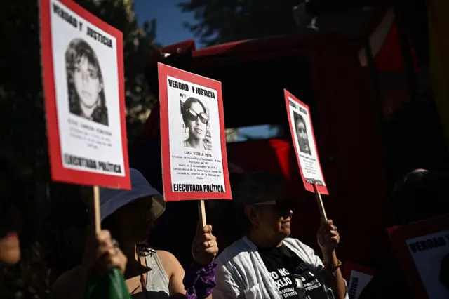 Marcha por el Día de la Mujer en Chile. 