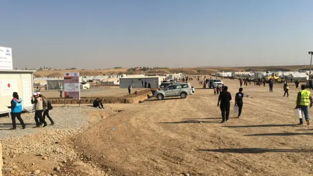 مخيم اليونيسيف شمال الموصل في نوفمبر/تشرين الثاني 2016