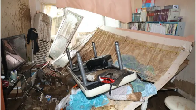 지난달 30일 산사태로 피해를 입은 대전 중구 부사동의 한 주택가