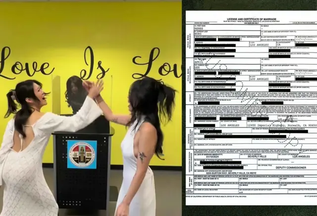 Renee e April se casaram legalmente no início de 2024