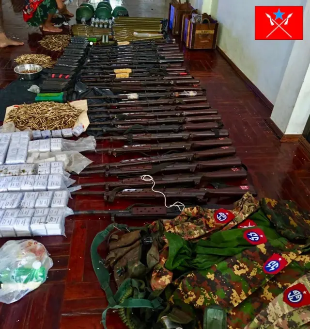 စစ်ကောင်စီစစ်ကြောင်းကနေ သိမ်းဆည်းရမိတဲ့ လက်နက်တွေ