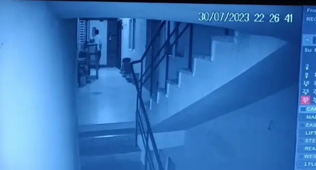 హత్య జరిగిన సమయంలో సీసీటీవీ ఫుటేజీ