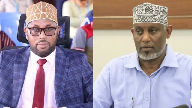 Xildhibaan Maxamed Cabdalla (bidix) iyo Cabdiweli Muudeey